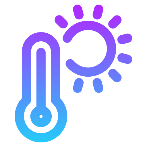 alta temperatura icono gratis