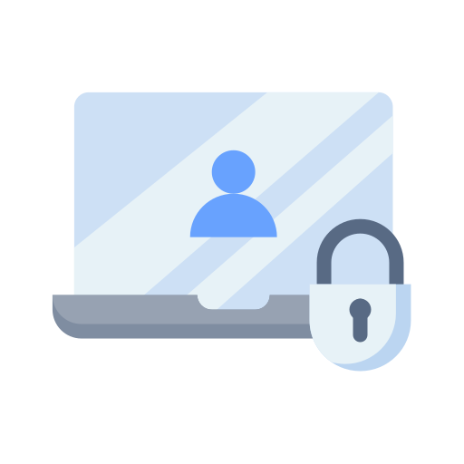 seguridad de datos icono gratis