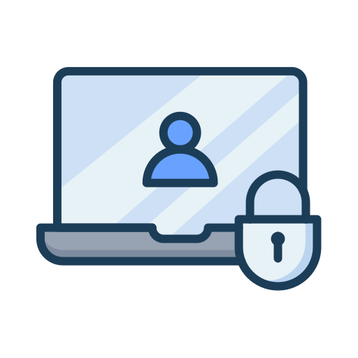 seguridad de datos icono gratis