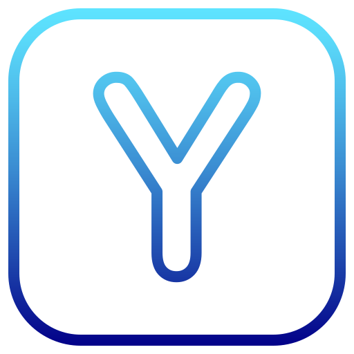 Letter Y Generic Gradient Icon