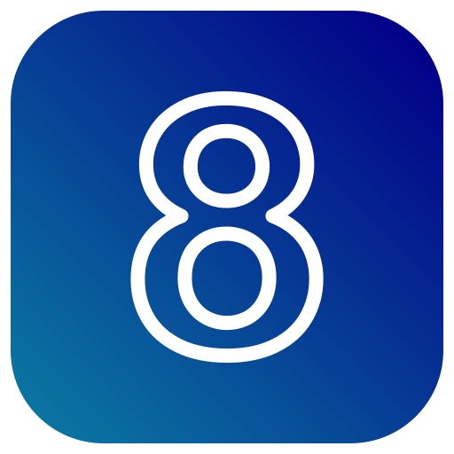 numero 8 icono gratis