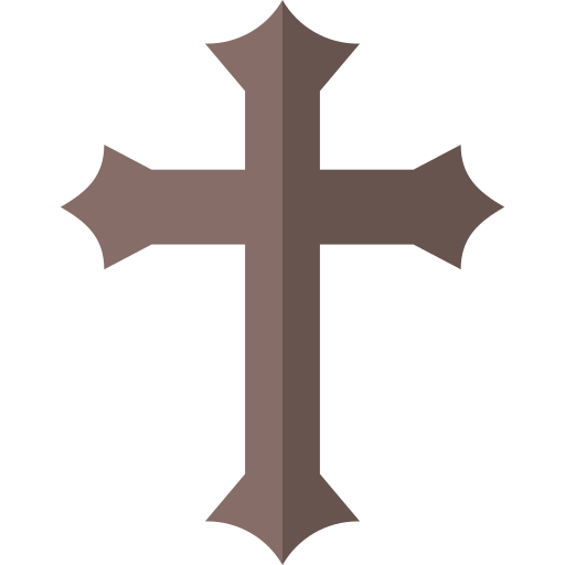 Christianism Basic Straight Flat Icon