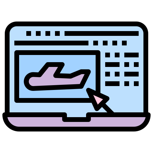 Online booking free icon