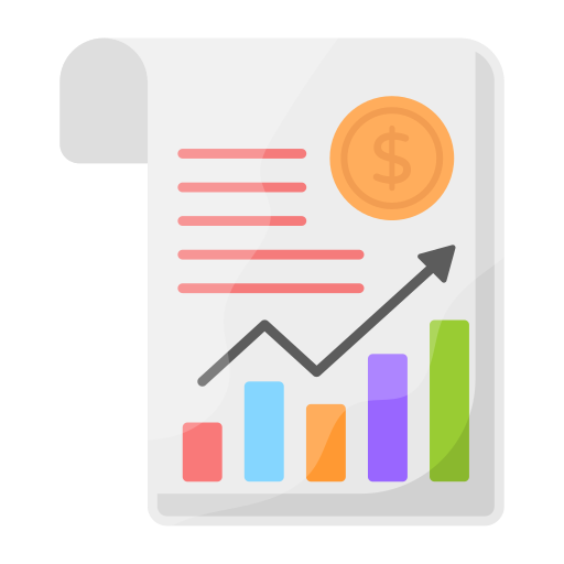 Growth graph - free icon