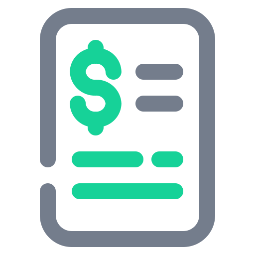 Receipt Generic Outline Color icon