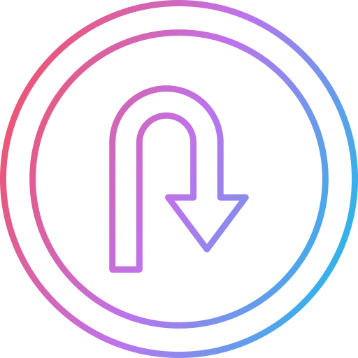 U turn free icon