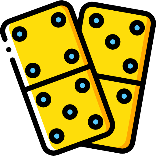 domino icon, block icon, game icon, dominoes icon, gaming icon