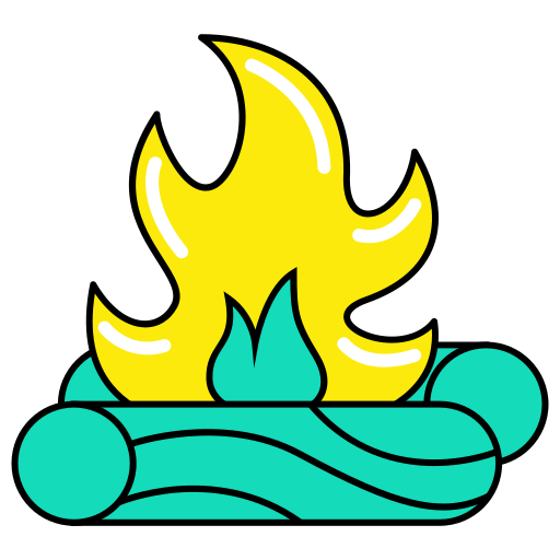 Campfire Generic Outline Color icon