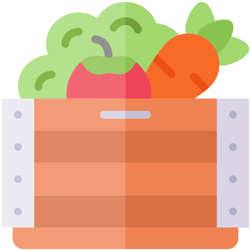Vegetable box free icon Vegetable box free icon