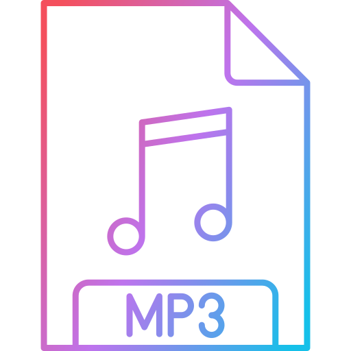 Mp3 Generic Gradient Icon