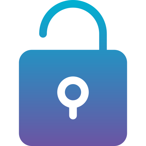 Unlock Generic Flat Gradient Icon