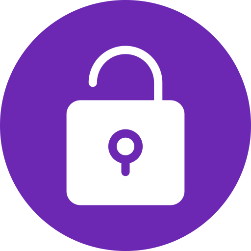 Unlock free icon