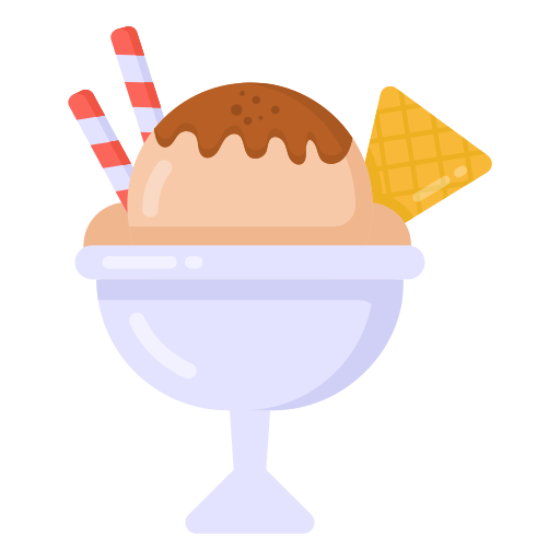 Scoop Of Blue Ice Cream In A Waffle Cup, Ice Cream, Icon, Logo PNG