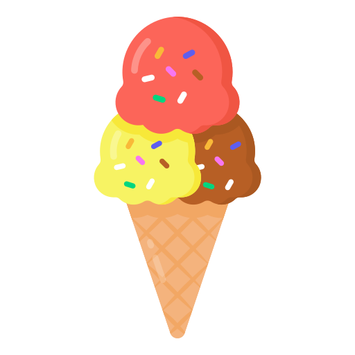 cucurucho de helado icono gratis