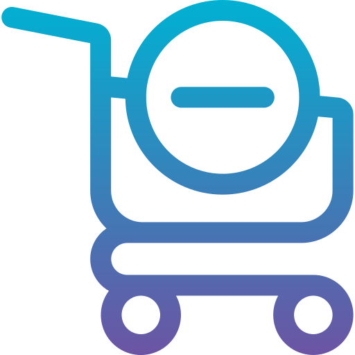 Remove cart Generic Gradient icon