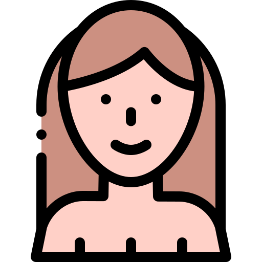 Nude Detailed Rounded Lineal Color Icon