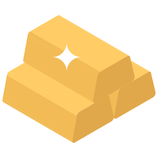 Gold bar Generic Isometric icon