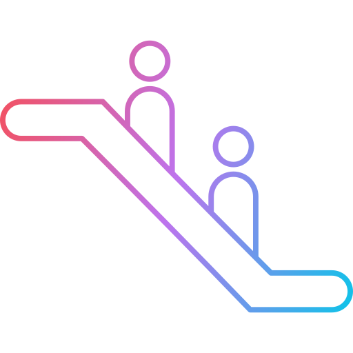 escalera mecánica icono gratis