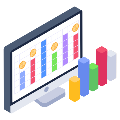 reporte de negocios icono gratis