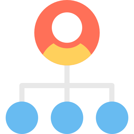 estructura jerarquica icono gratis