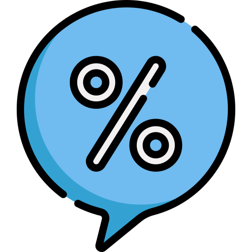 rabais Icône gratuit