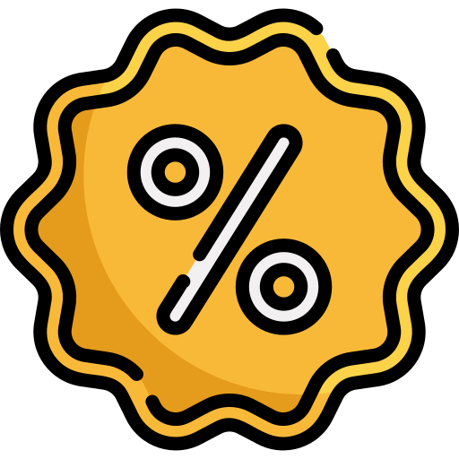 rabais Icône gratuit