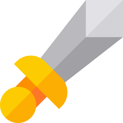 Sword Basic Straight Flat icon