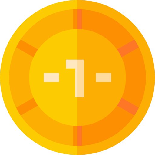 Coin Basic Straight Flat icon