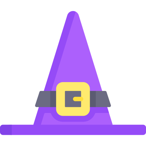 sombrero de bruja icono gratis