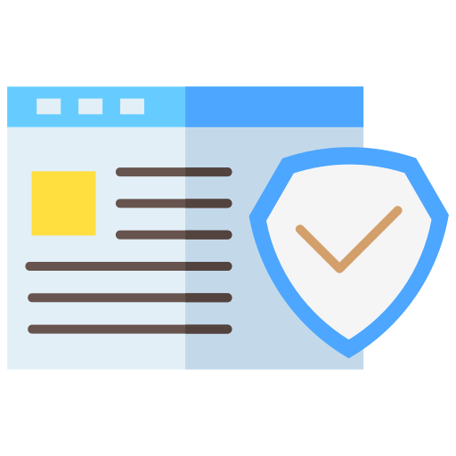 seguridad web icono gratis
