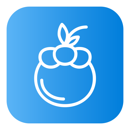 mangostán icono gratis