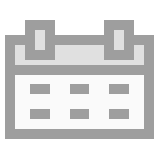 Calendar icon Generic Grey