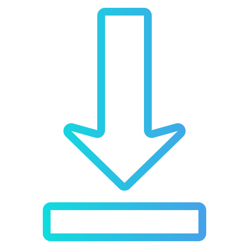 pfeil nach unten kostenlos Icon