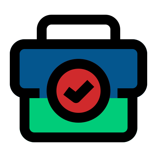 Work suitcase free icon Work suitcase free icon