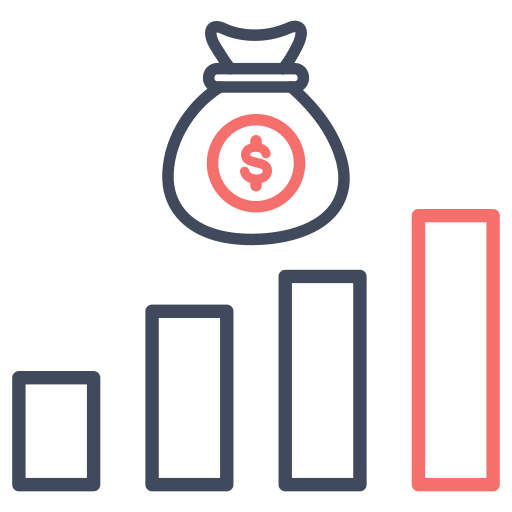 ganancias icono gratis