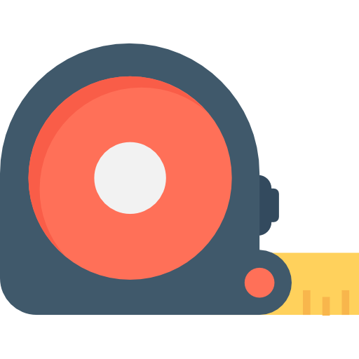 Measuring tape Flat Color Flat icon