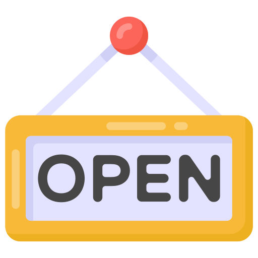 Open sign Generic Flat icon