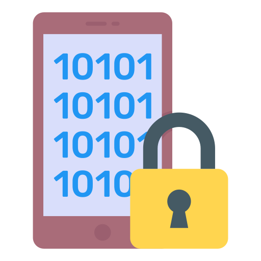 cifrado de datos icono gratis