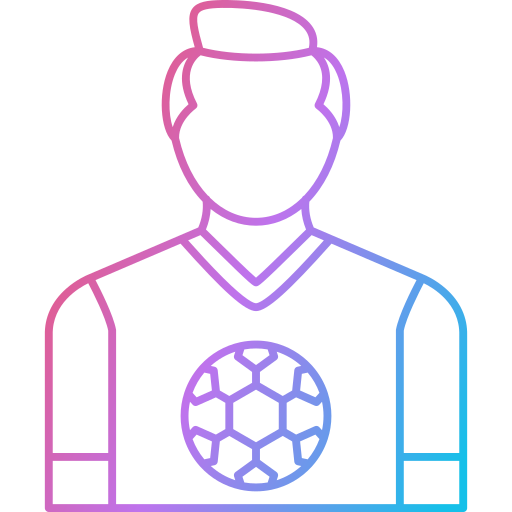 jugador de fútbol icono gratis