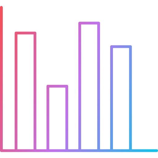 gráfico de barras icono gratis