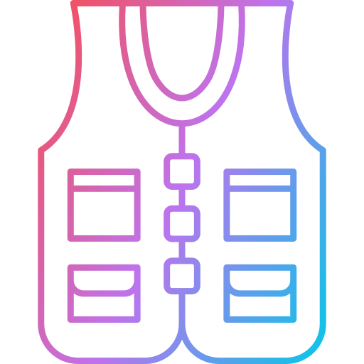 chaleco de pesca icono gratis