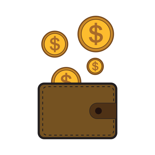 billetera icono gratis