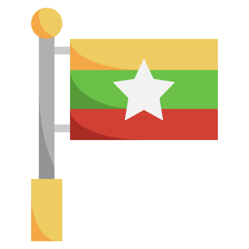 Myanmar bendera 🏳️‍🌈 Daftar