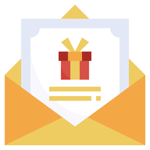 tarjeta de regalo icono gratis