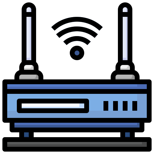 Wifi router Surang Lineal Color icon