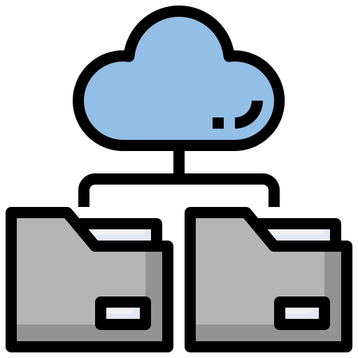 almacenamiento en la nube icono gratis