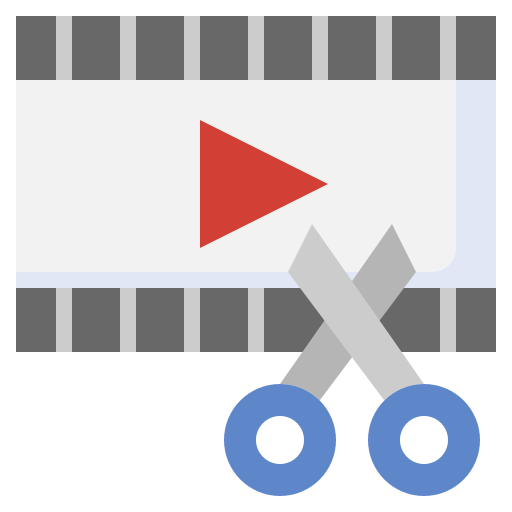 edición de video icono gratis