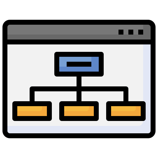 diagrama de flujo icono gratis