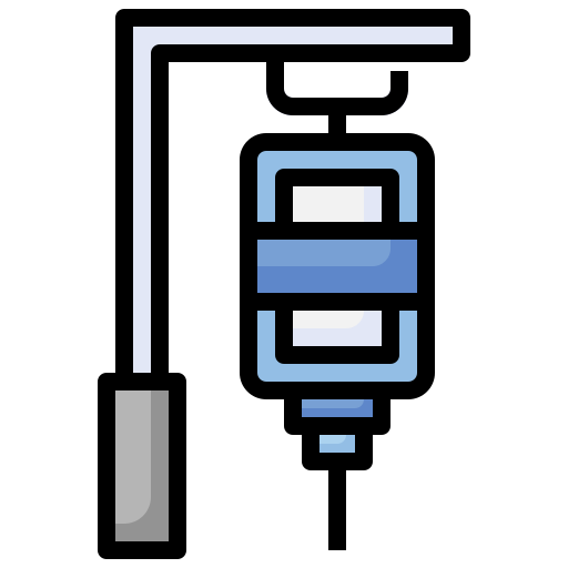 Intravenous Saline Drip Surang Lineal Color Icon