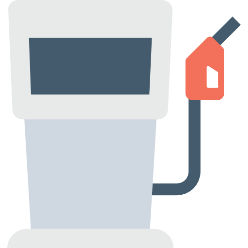 Gas station Flat Color Flat icon